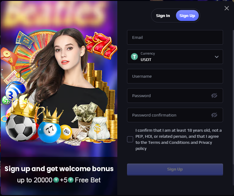 QPBET Sign up